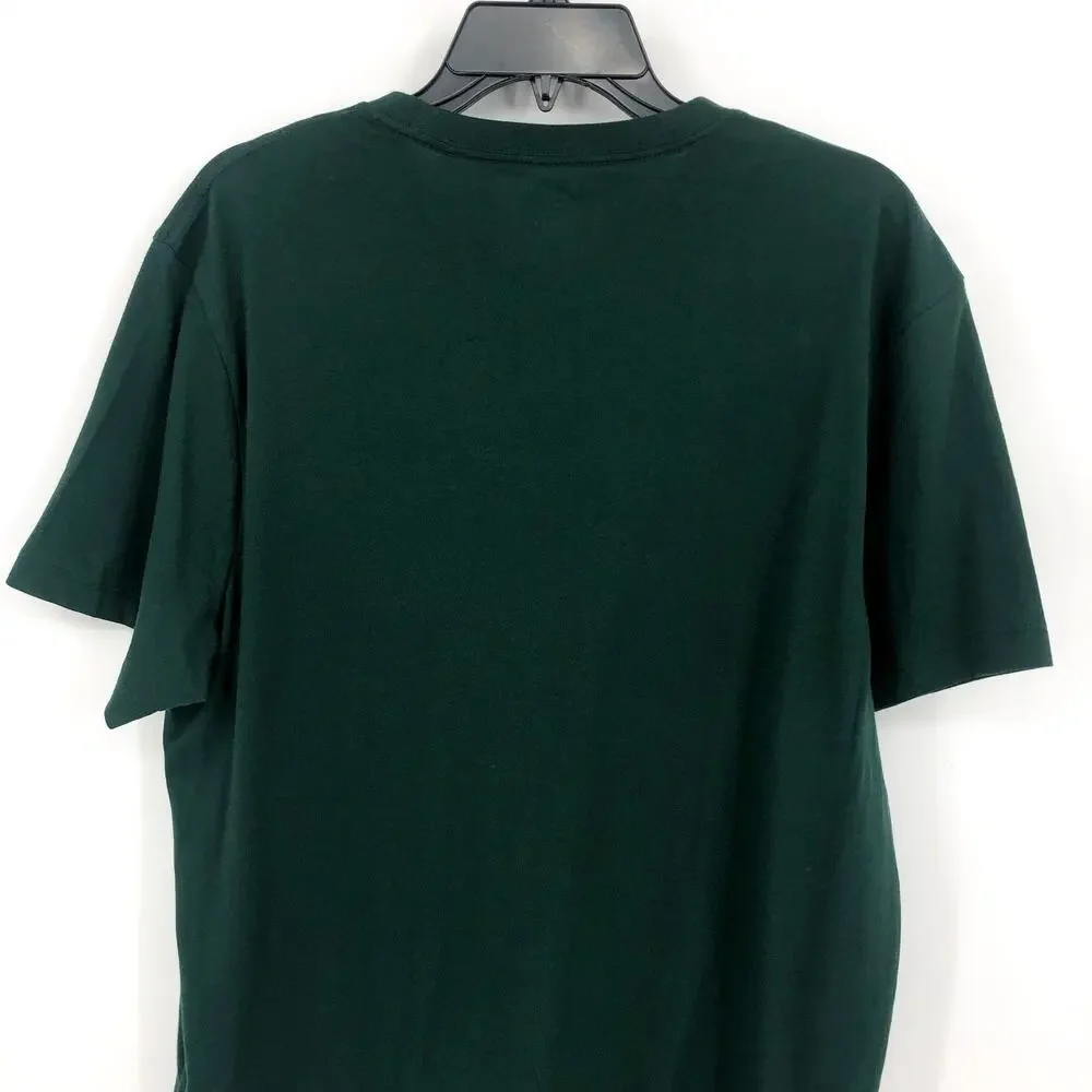 J.Crew Mens Cotton Washed Jersey TShirt Large Green Short Sleeve NWOT